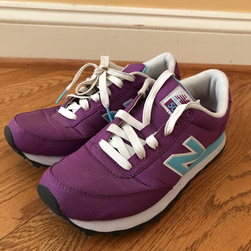 Purple/White/Blue New Balance Sneakers